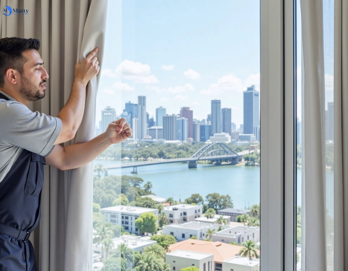 Professional curtain steam cleaning service clifton-nsw QLD by Matty Curtain Cleaning