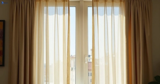 Dull dusty drapes in clifton-nsw before professional cleaning